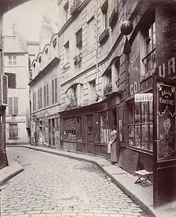 Vieille maison au n°5 (Eugène Atget, 1910).