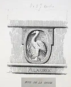 Enseigne à la Grue,