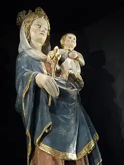 Vierge à l'enfant du XIVe&nbsp;siècle.
