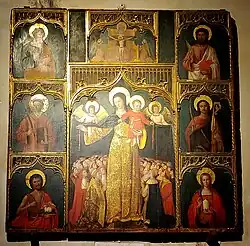 La sainte Vierge du Rosaire.