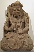 Śiva. Région de Kon Tum. Style de Yang Mum. Vers 1409. H. 85&nbsp;cm. Musée Guimet