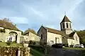 L'église et l'ancien presbytère de Saint Hilaire