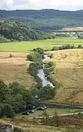 Une vue de la rivière du sommet de Dunadd