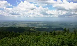 Vue depuis le Bálvány.