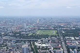 Vue aérienne du Royal Turf Club de Bangkok en 2009, avant sa fermeture.