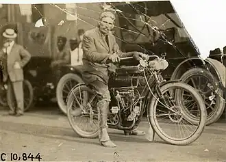 Course de moto d'Indianapolis en 1909