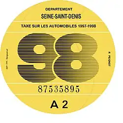 Dessin de la vignette automobile (1986-1992)