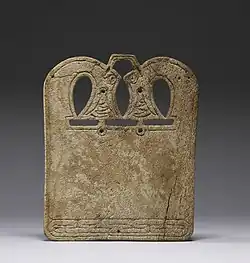 Plaque en os de baleine, monde viking, vers 850