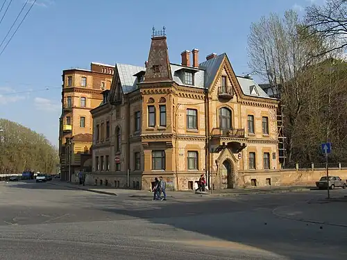 Hôtel particulier de Schröter, construit par lui sur la Moïka n° 114.