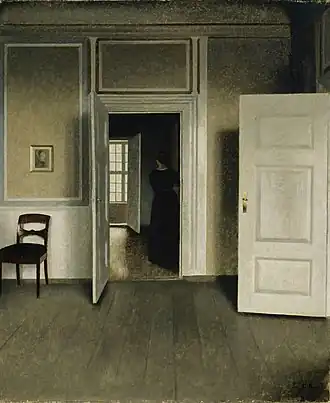 Vilhelm Hammershøi, Intérieur, Strandgade 30, 1901.