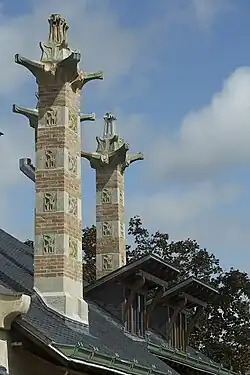 Cheminées restaurées, septembre 2017.