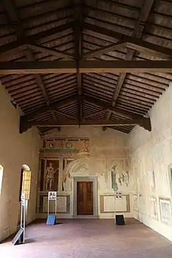 La salle des Hommes et Femmes illustres, autrefois loggia ouverte