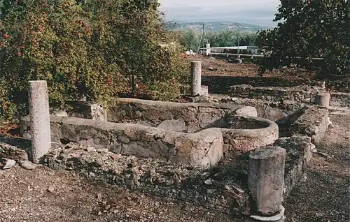 Une partie de la Villa del Mitra.
