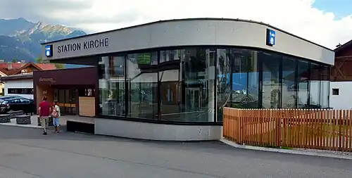 La station Kirche, après rénovation.