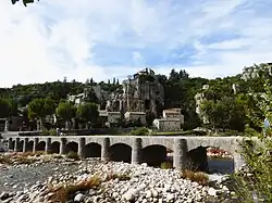 Pont submersible sur l'Escoutay.