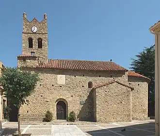 L'église Saint-Étienne de Villelongue-dels-Monts.