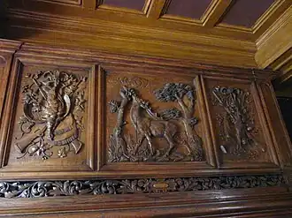 Boiseries de la salle à manger Sud.