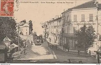 Le Cours Victor-Hugo - Arrivee des Tramways