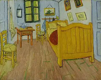 La Chambre de Van Gogh à Arles par Vincent van Gogh.