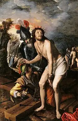 Vincenzo Campi, Christ cloué sur la croix (1575).