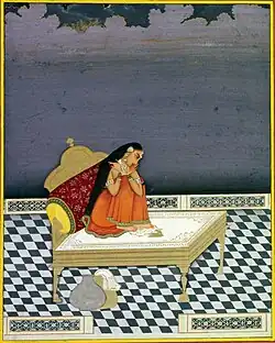 Vipralabdha Nayika. Jaipur, v. 1800, British Museum