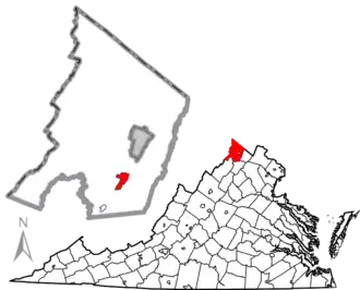 Localisation de Stephens City