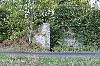 Site de lancement de V1, ruines bombardées en 1944.