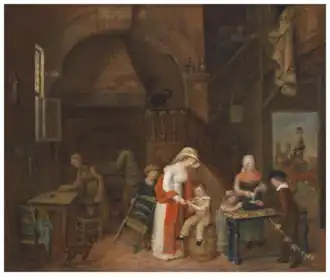 Chez la pâtissière, huile sur toile, 1822.