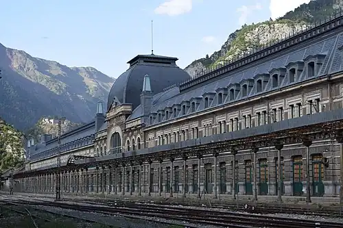 Gare de Canfranc côté espagnol, le 11 août 2015.