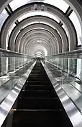 Interior view of the Umeda Sky Building structure, Osaka, Japon