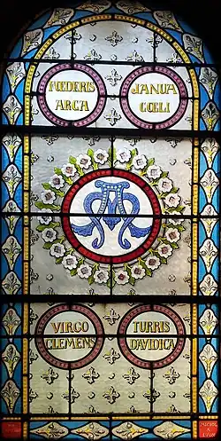 Vitrail, Marcy-l'Étoile, église Saint-Pierre.