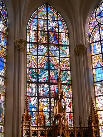 Entrée de l'armée victorieuse dans Paris où elle est acclamée par la population.