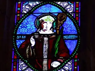 Vue détaillée de saint Pèlerin.