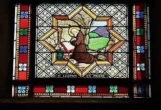 « Saint Leufroy en prière ».