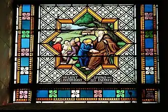 « Saint Leufroy instruisant les enfants ».