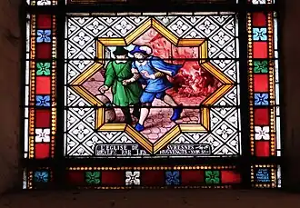 Incendie par les Huguenots.