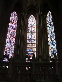 Trois verrières de la chapelle