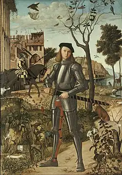 Vittore Carpaccio représenta Marco Gabriel dans son Portrait d'un chevalier,  musée Thyssen-Bornemisza de Madrid.