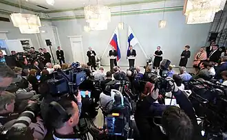 Vladimir Poutine et Sauli Niinistö le 27 juill. 2017.