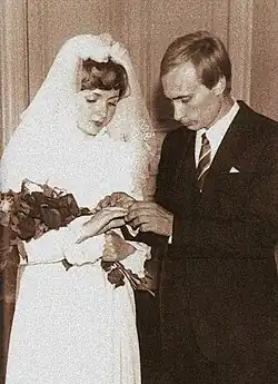 Mariage avec Vladimir Poutine.
