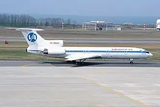 Un Tupolev Tu-154M de Vladivostok Avia, similaire à celui impliqué dans l'accident.