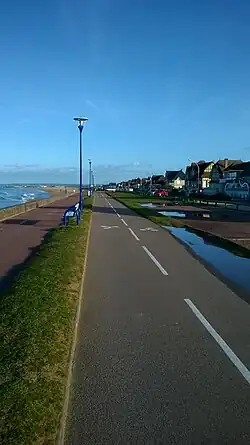 La véloroute à Ouistreham.
