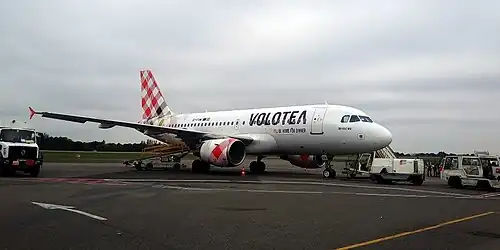 Airbus A319 Volotea à Nantes en 2016.