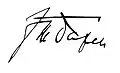 Signature de Franz von Papen