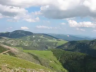 Vue du Vranica.