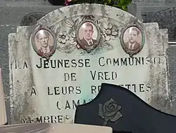 Détail de la tombe des frères Sans.