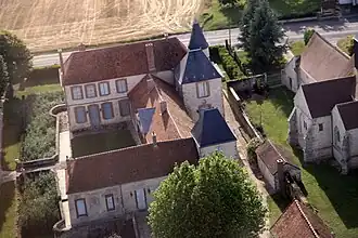 Vue aérienne du château.