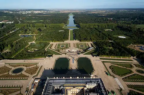 Vue aérienne du domaine de Versailles