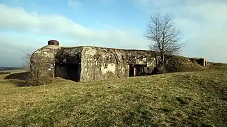 Vue d'ensemble de la casemate.