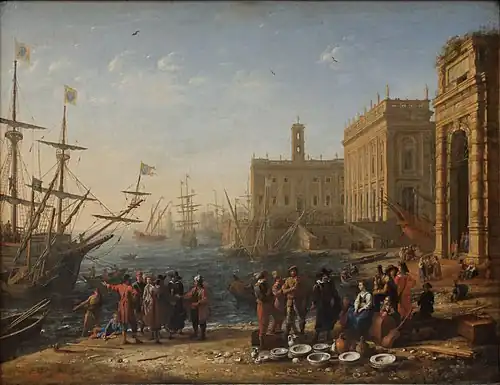 Vue d'un port avec le Capitole (1636), Paris, musée du Louvre